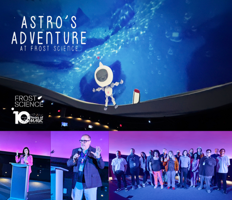 MAGIC Students Debut Animated Film at Frost Science Museum Planetarium